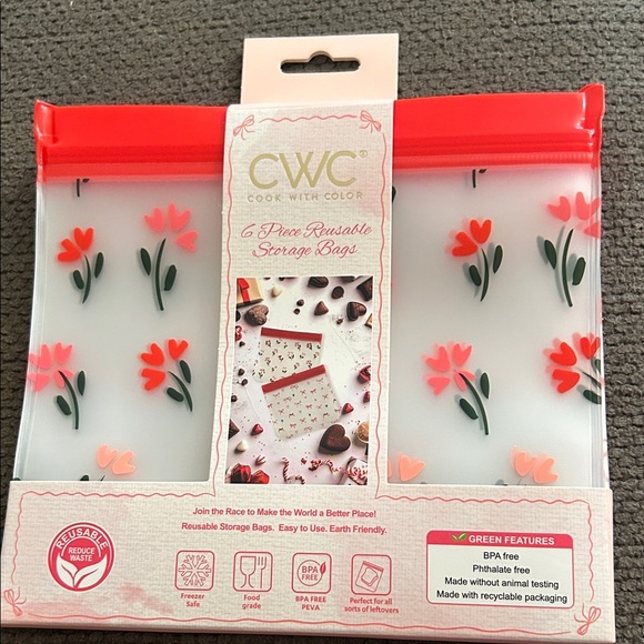 CWC Floral Reusable Storage Bags - Picture 1 of 5